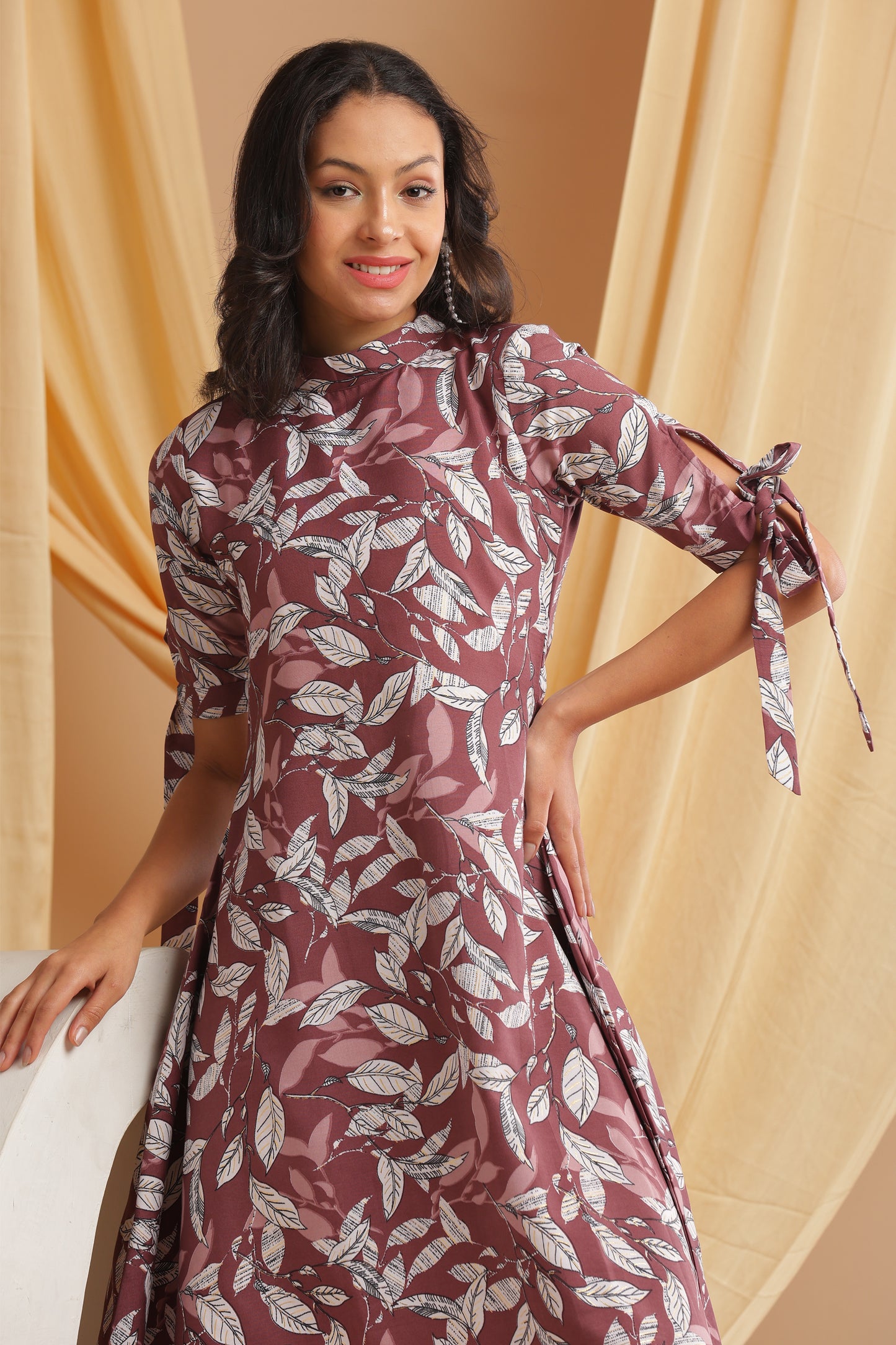 Floral Printed Aline Kurti (YM0032)