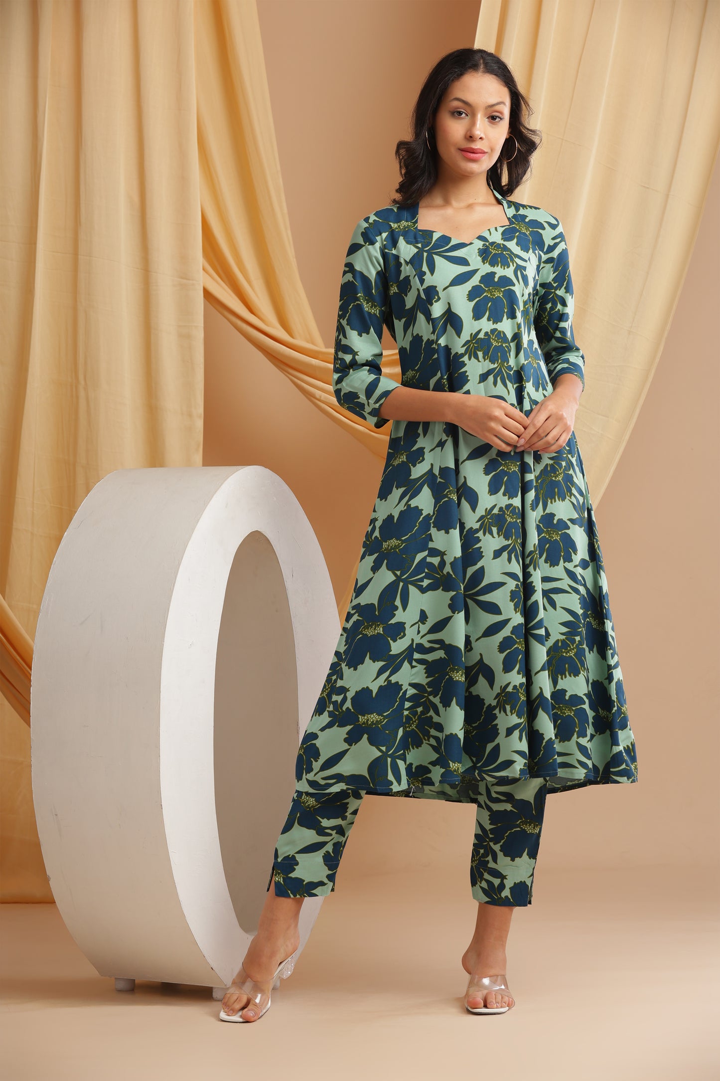 Mint Floral Coord-Set (YM0038)