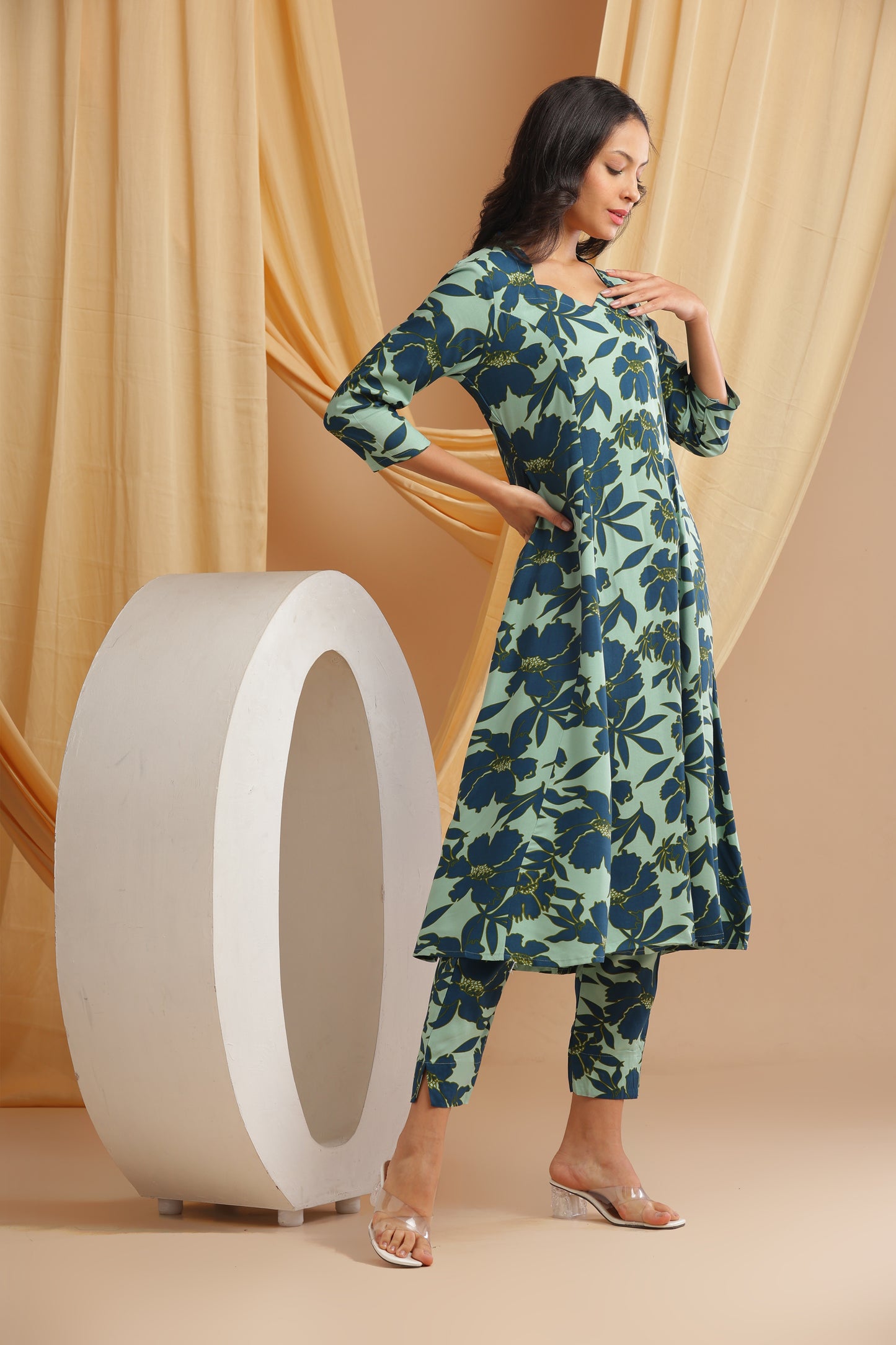 Mint Floral Coord-Set (YM0038)