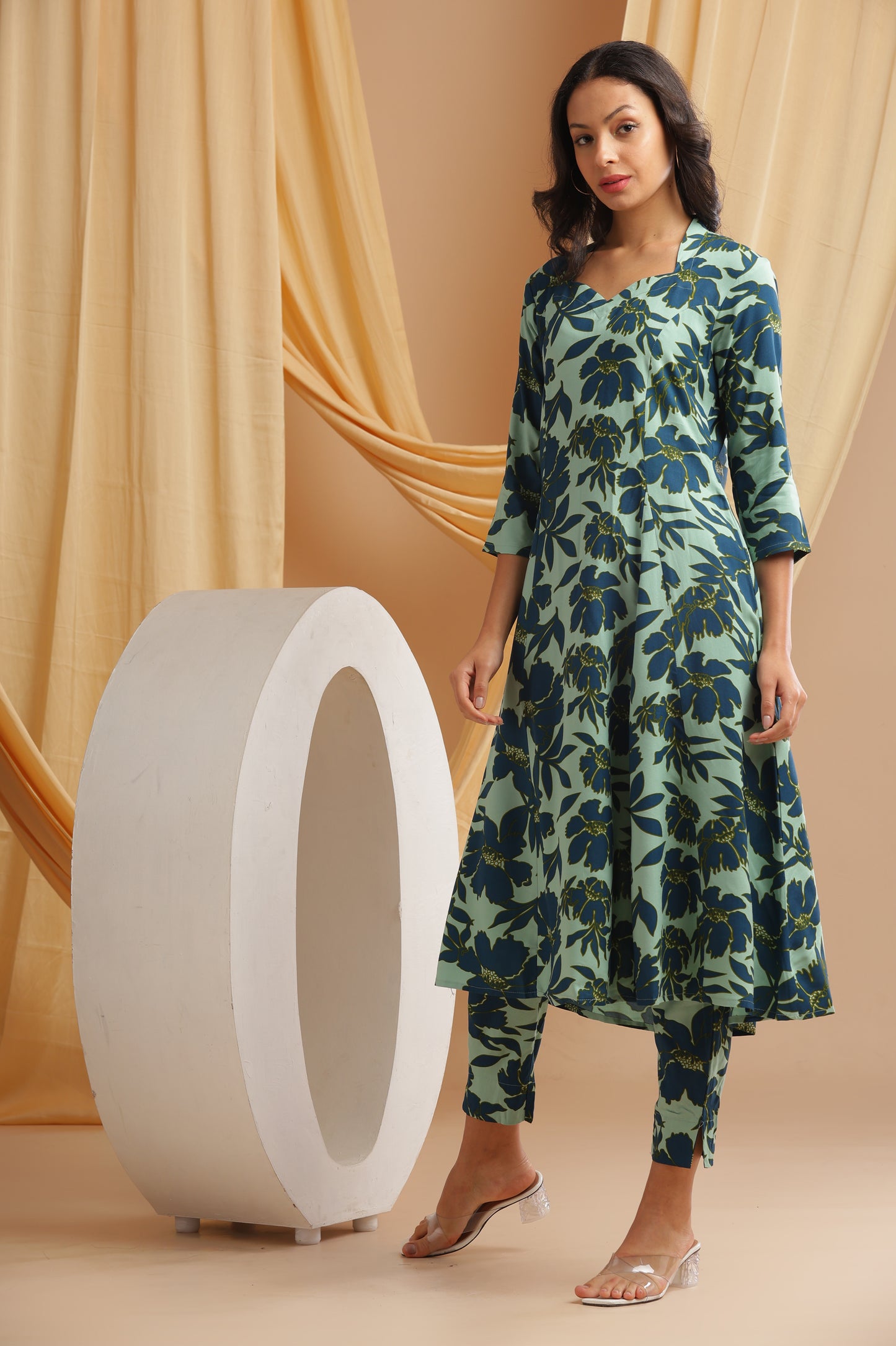 Mint Floral Coord-Set (YM0038)