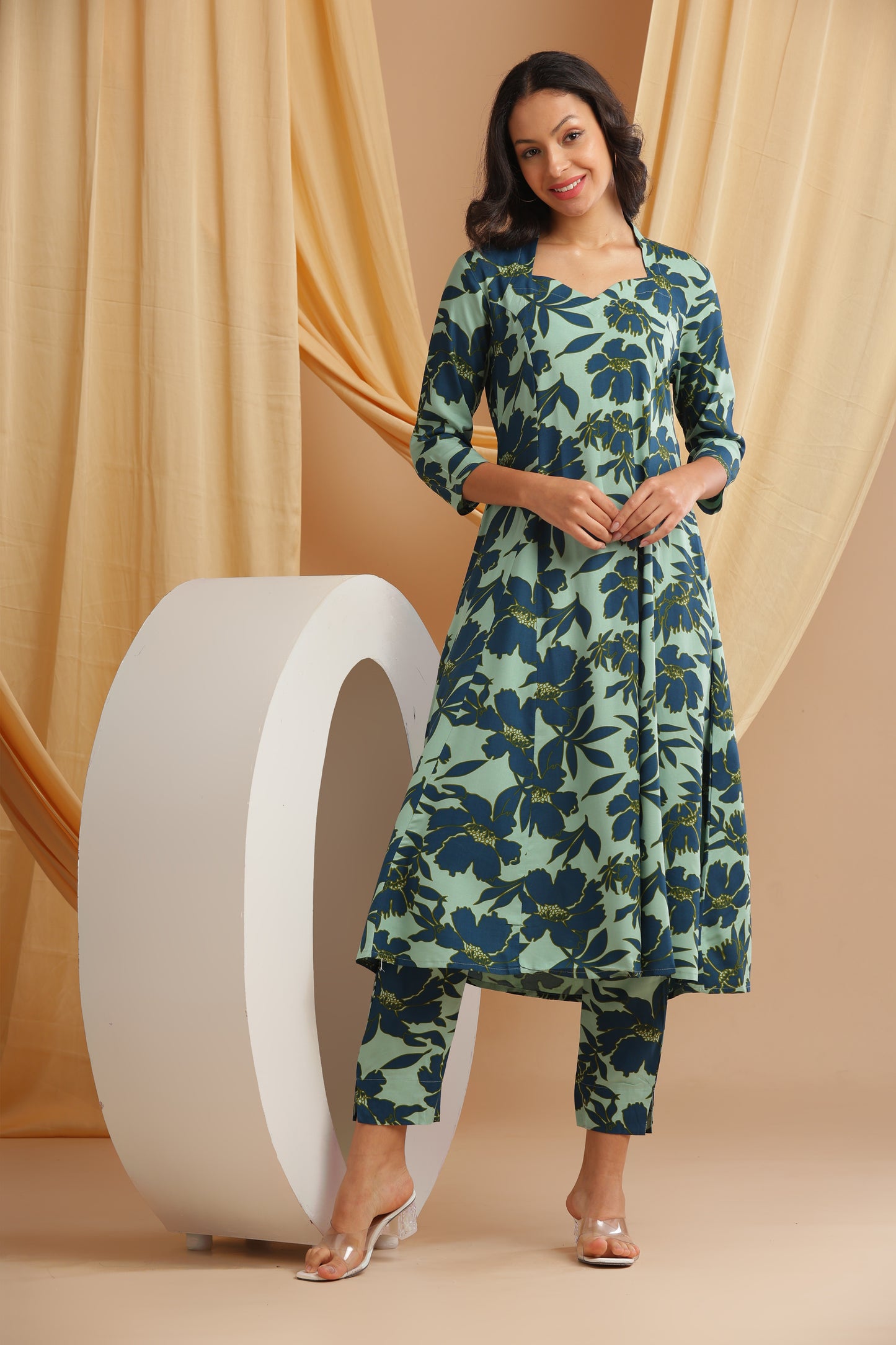 Mint Floral Coord-Set (YM0038)
