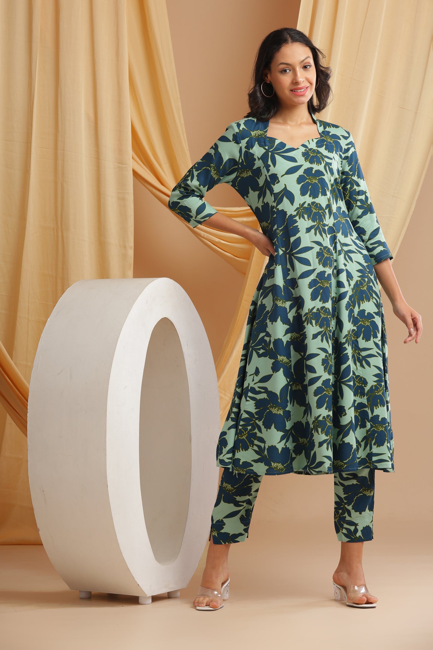 Mint Floral Coord-Set (YM0038)