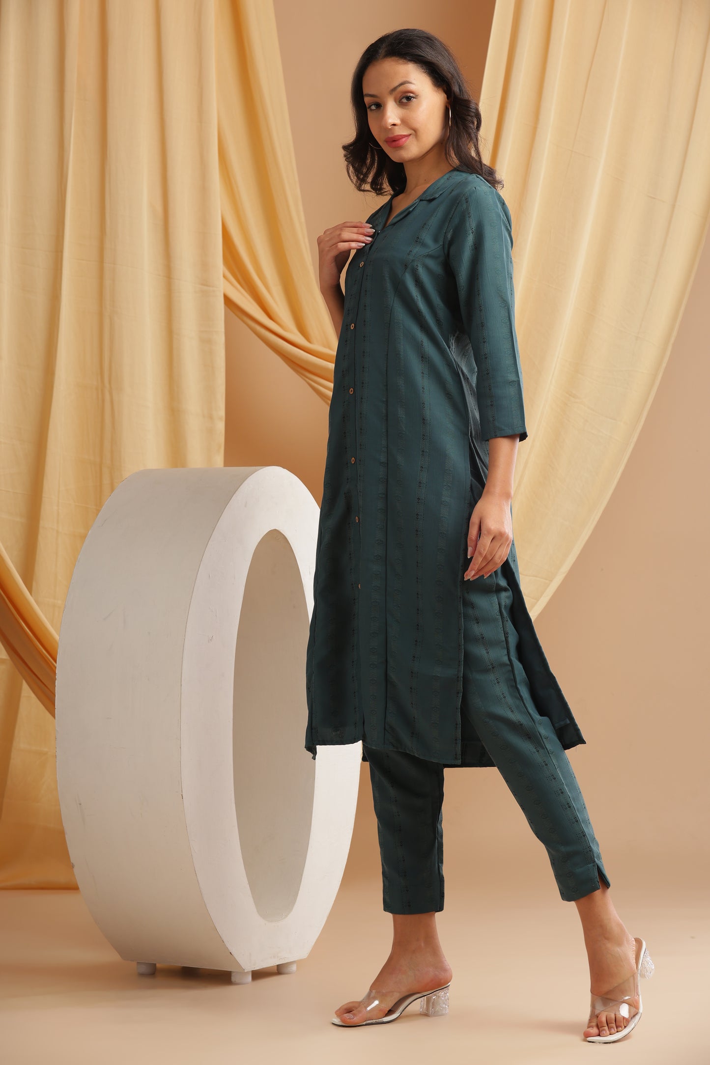 Teal Blue Co-Ord Set (YM0026)