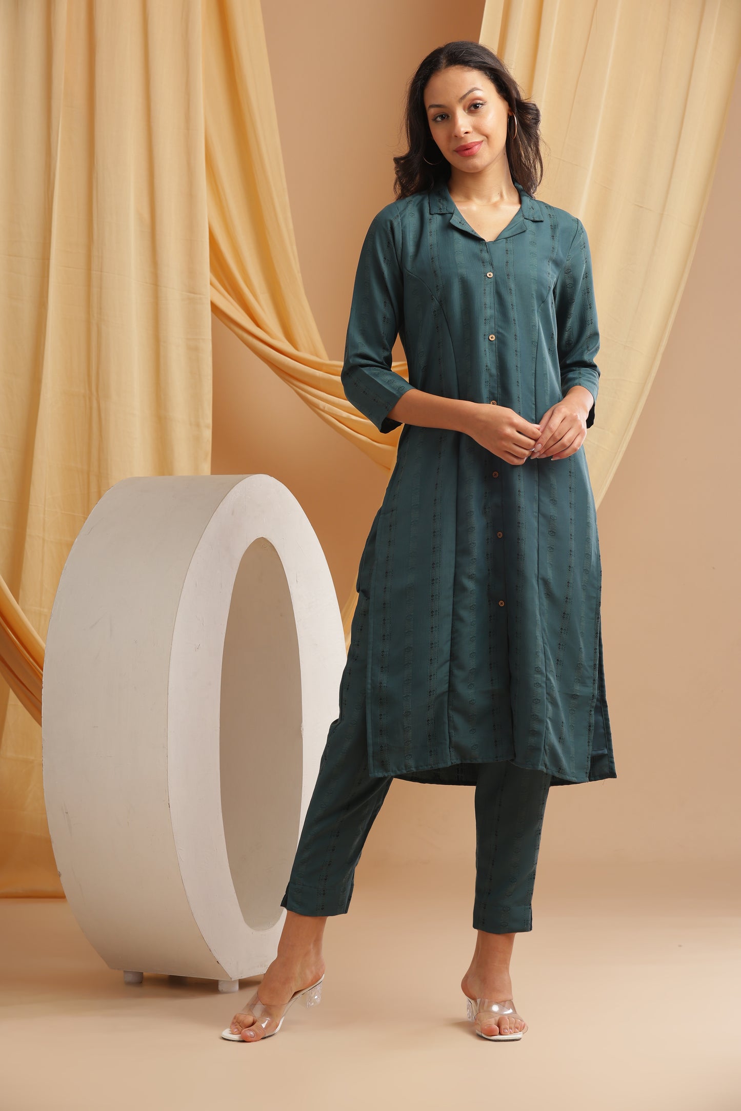 Teal Blue Co-Ord Set (YM0026)