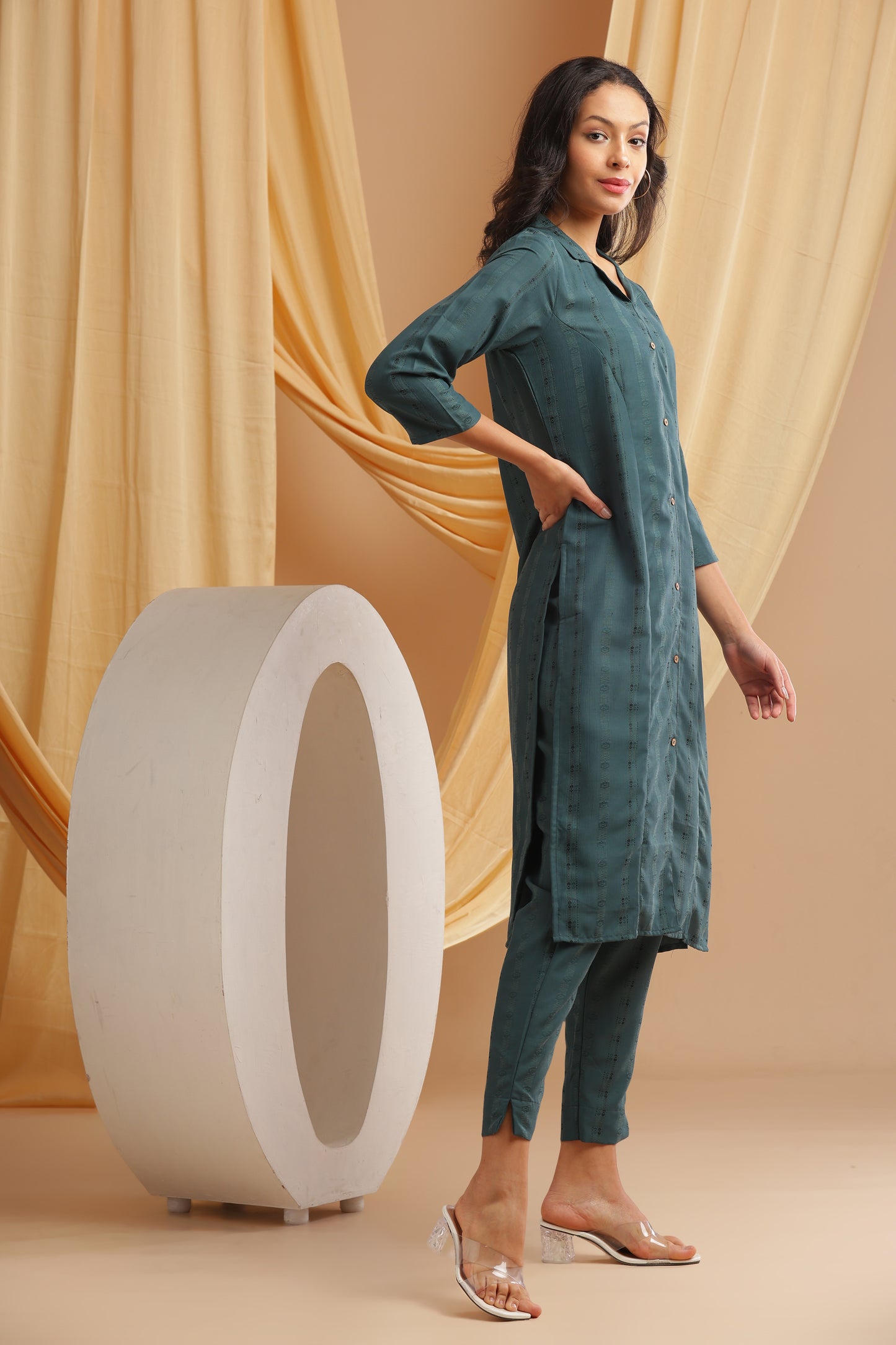 Teal Blue Co-Ord Set (YM0026)
