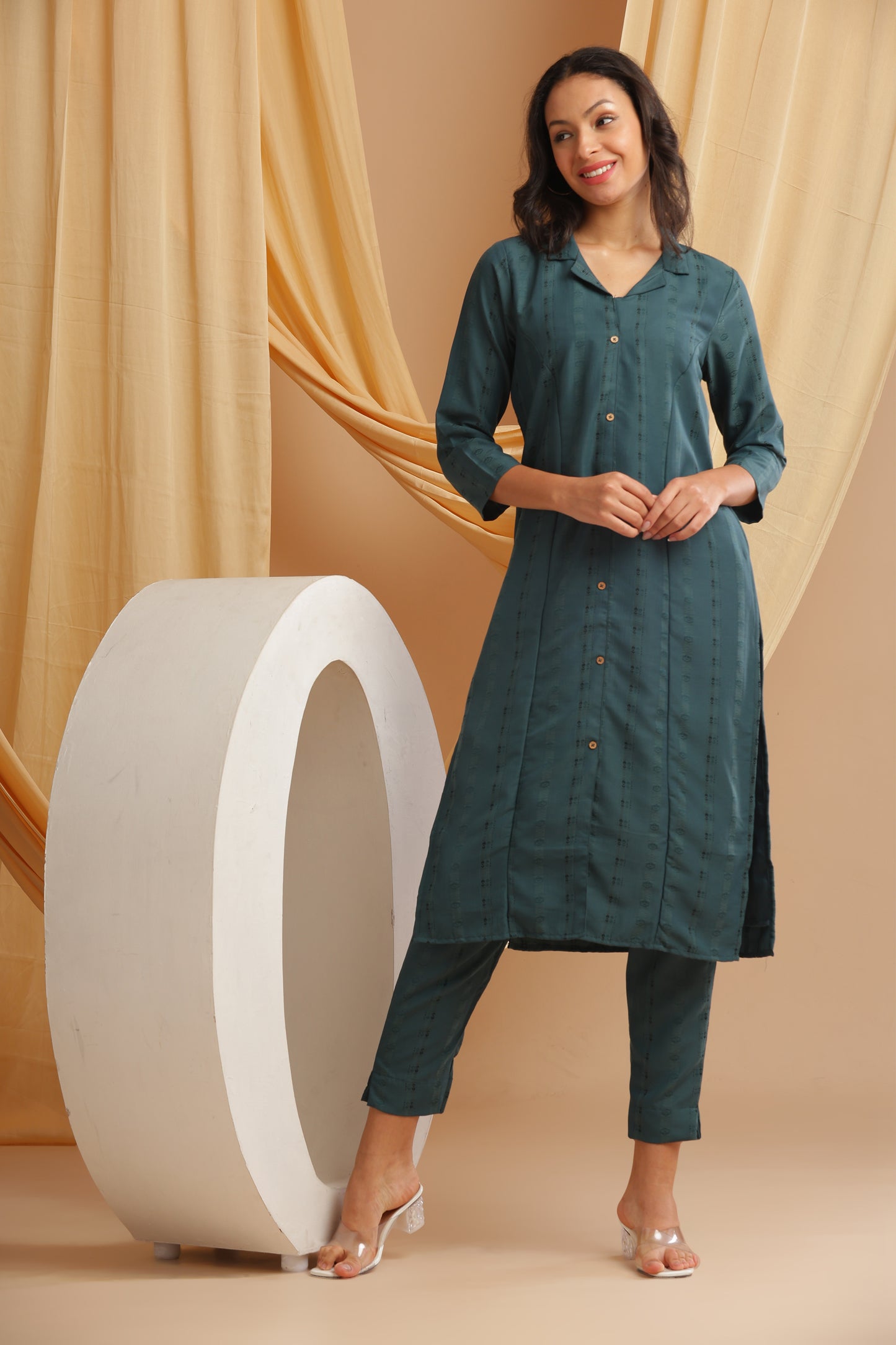 Teal Blue Co-Ord Set (YM0026)