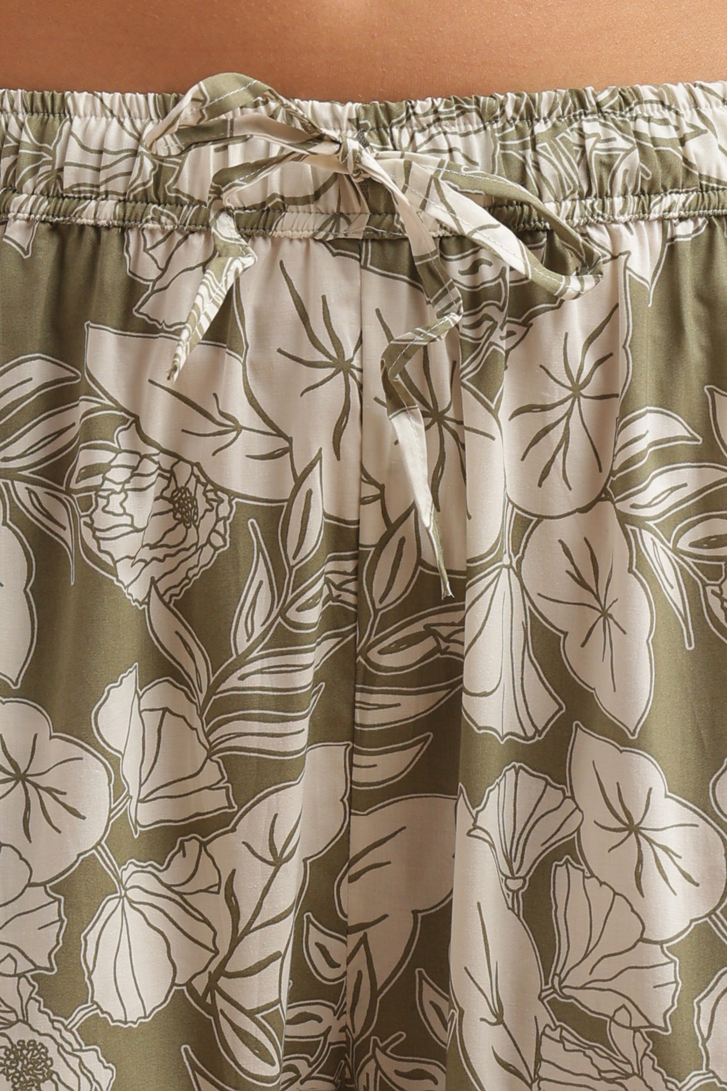 Olive Green Alia cut anarkali Coord set (YM0033)