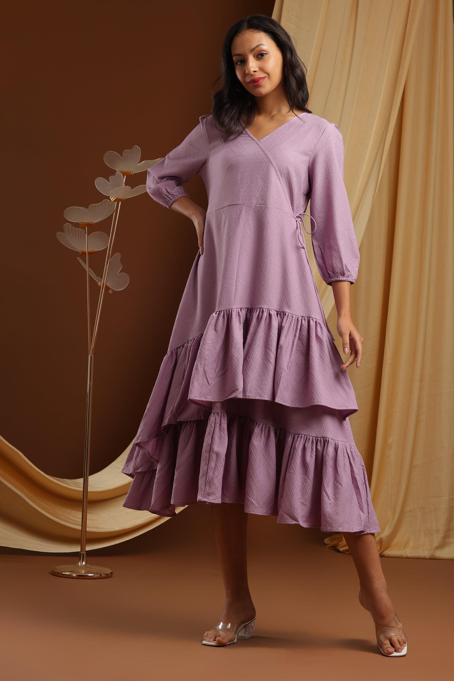 Lavender Layered Dress (YM0039)