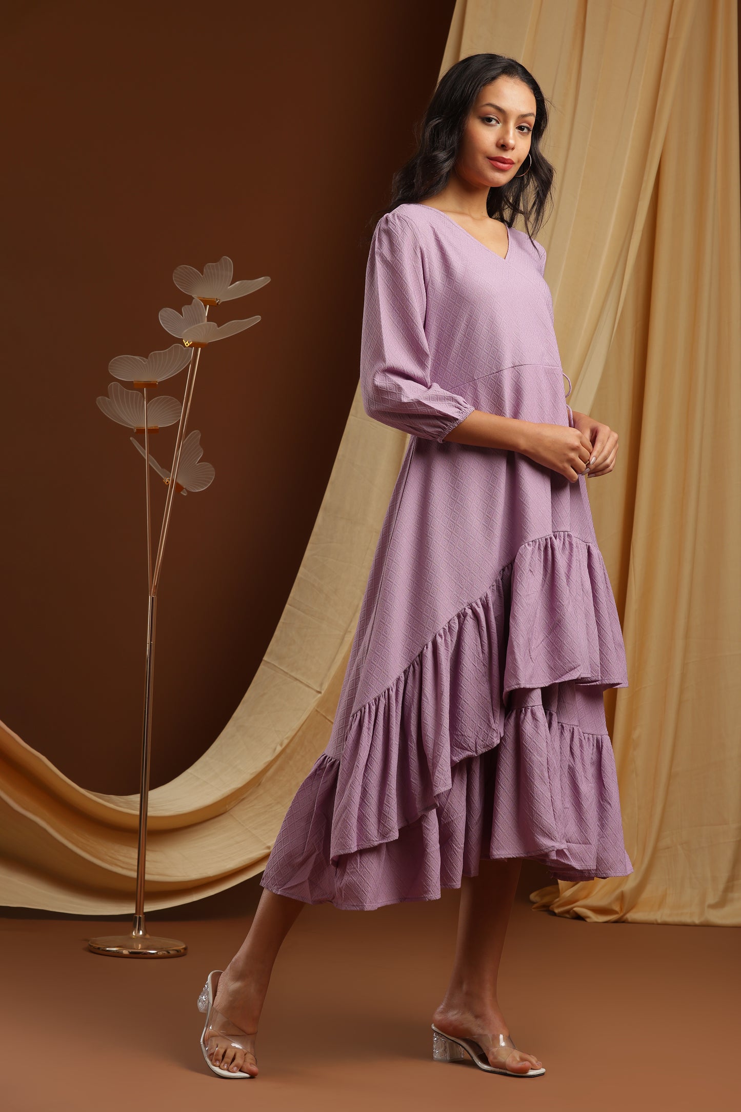 Lavender Layered Dress (YM0039)