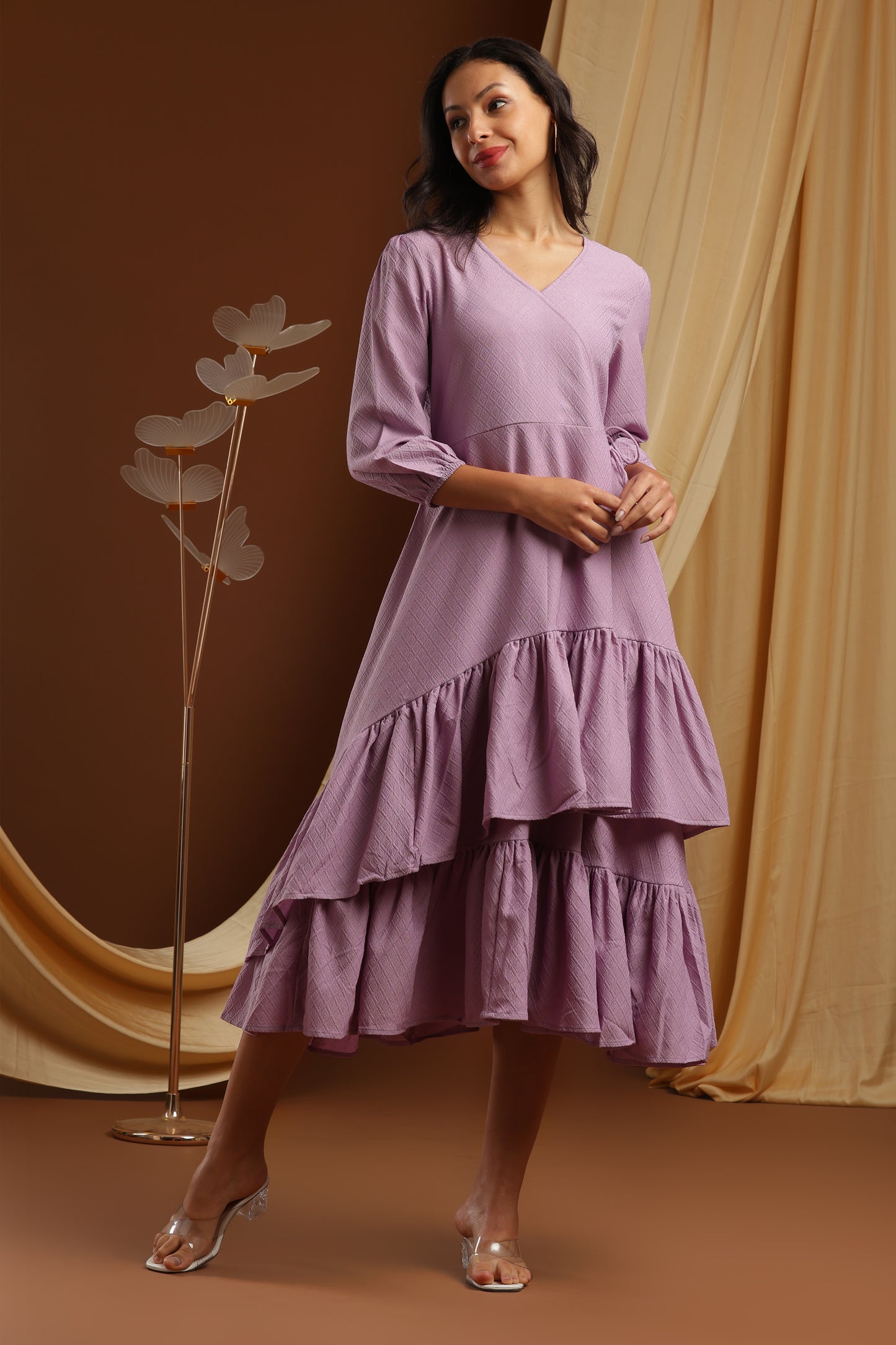 Lavender Layered Dress (YM0039)