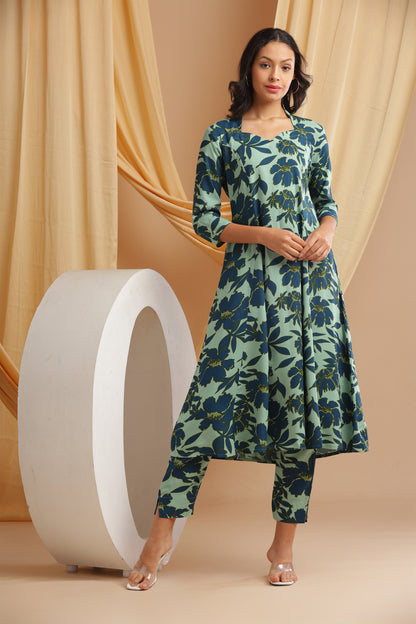 Mint Floral Coord-Set (YM0038)