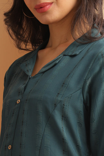 Teal Blue Co-Ord Set (YM0026)