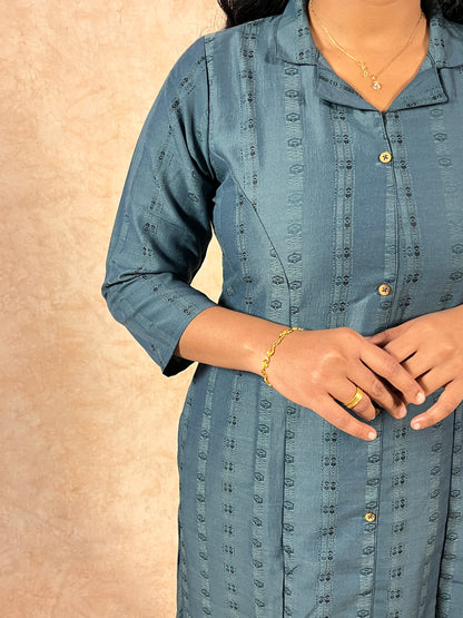 Teal Blue Co-Ord Set (YM0026)