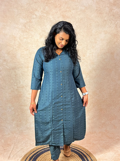 Teal Blue Co-Ord Set (YM0026)
