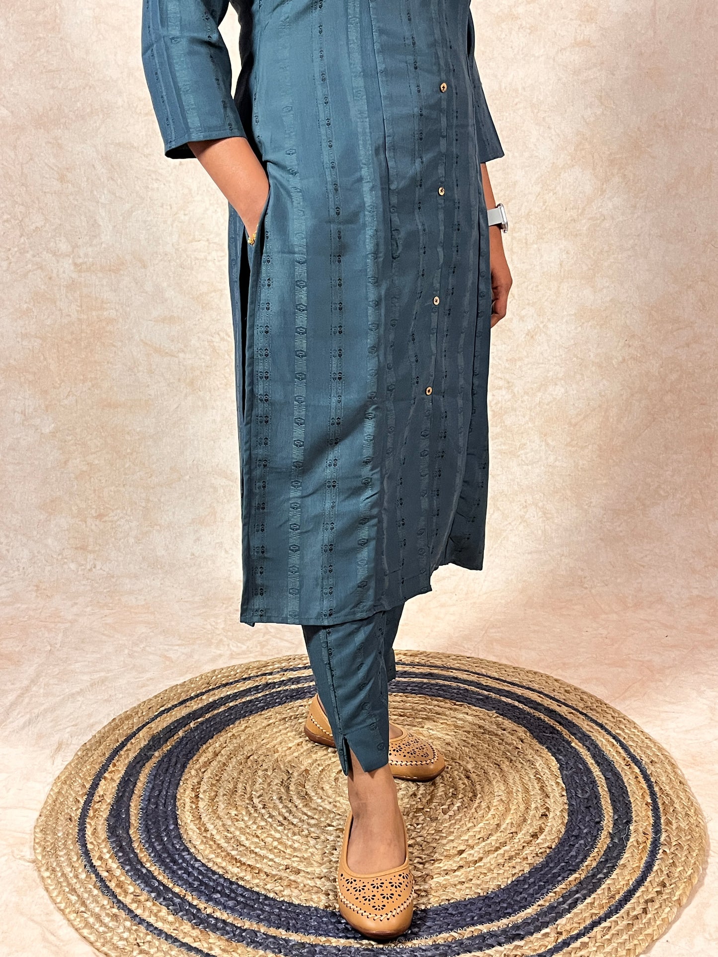 Teal Blue Co-Ord Set (YM0026)
