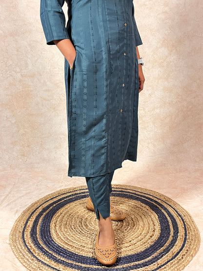 Teal Blue Co-Ord Set (YM0026)