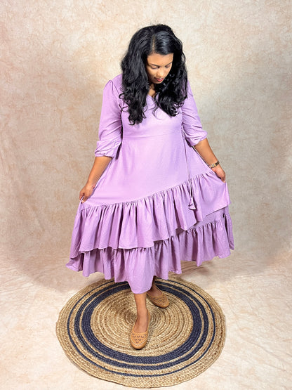 Lavender Layered Dress (YM0039)