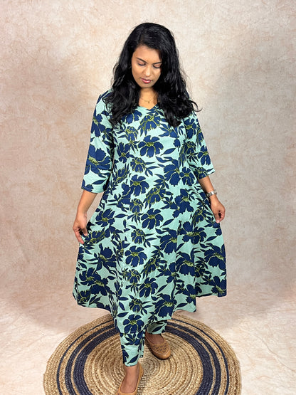 Mint Floral Coord-Set (YM0038)